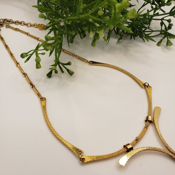 Sarah Coventry Gold Tone Adjustable Tassel Necklace Vintage 70s 80s - Picture 2 of 7